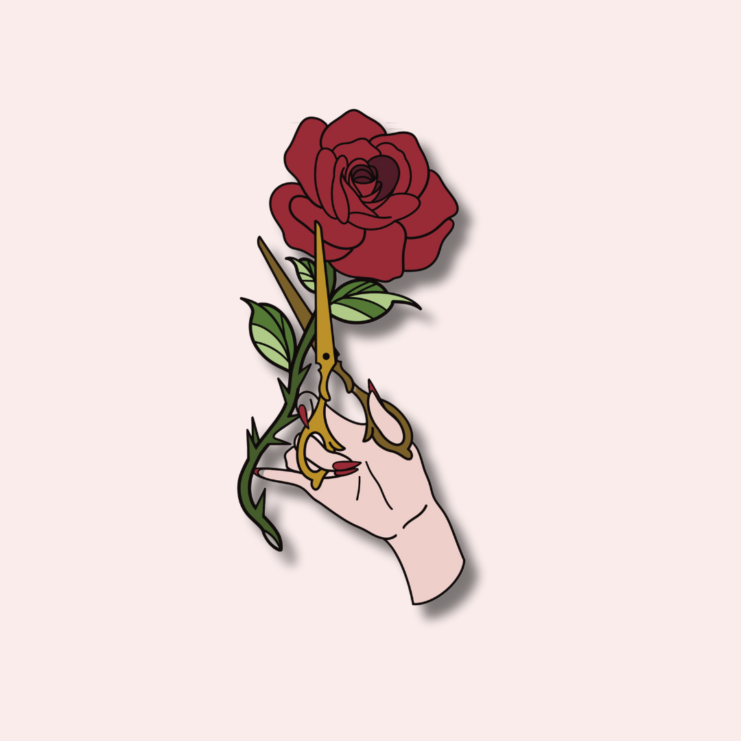 Midnight Thorn Enamel Pin