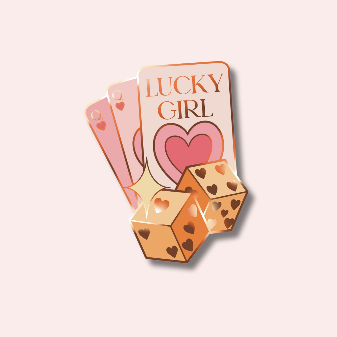 Lucky Girl Enamel Pin
