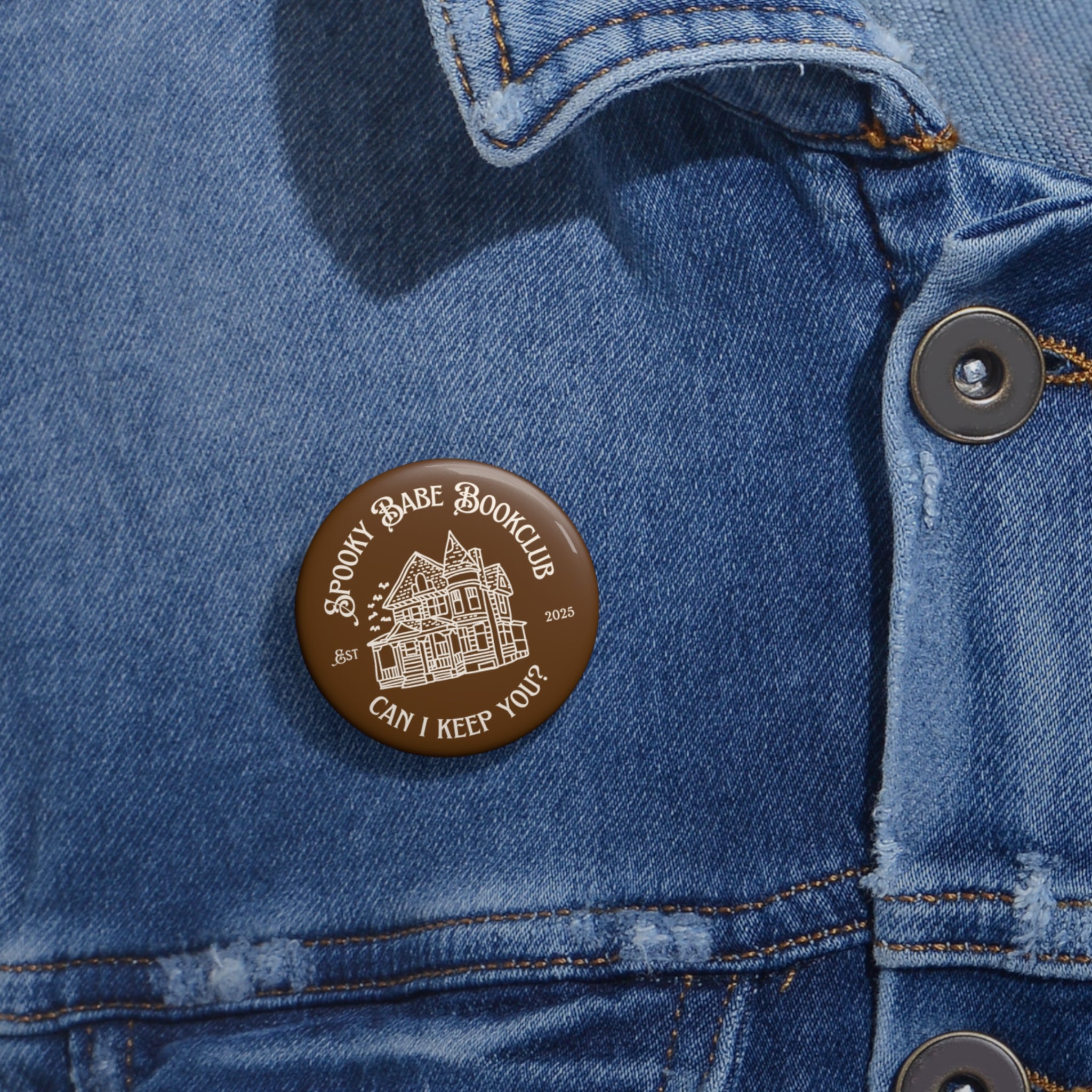 Spooky Babes Bookclub Button