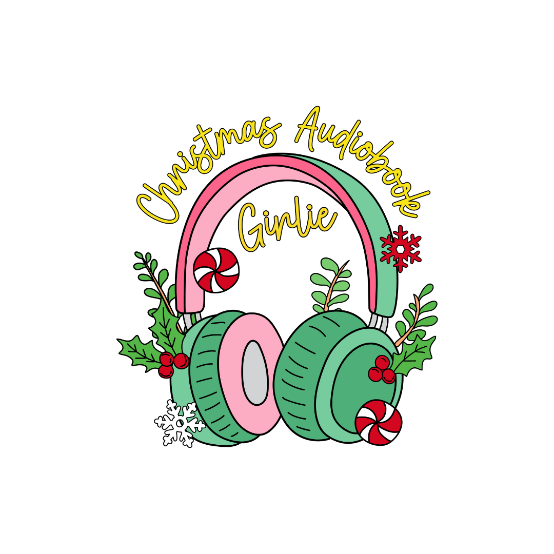 Christmas Audiobook Girlie Bookish Sticker