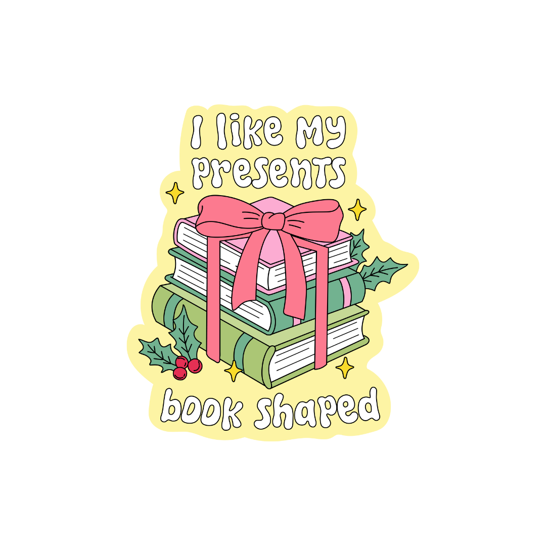 I Like My Presents Book Shaped Bookish Sticker
