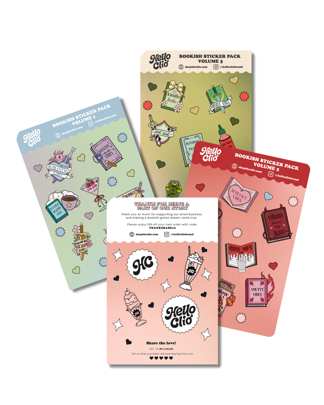 Clio for Good Sticker Sheet Bundle