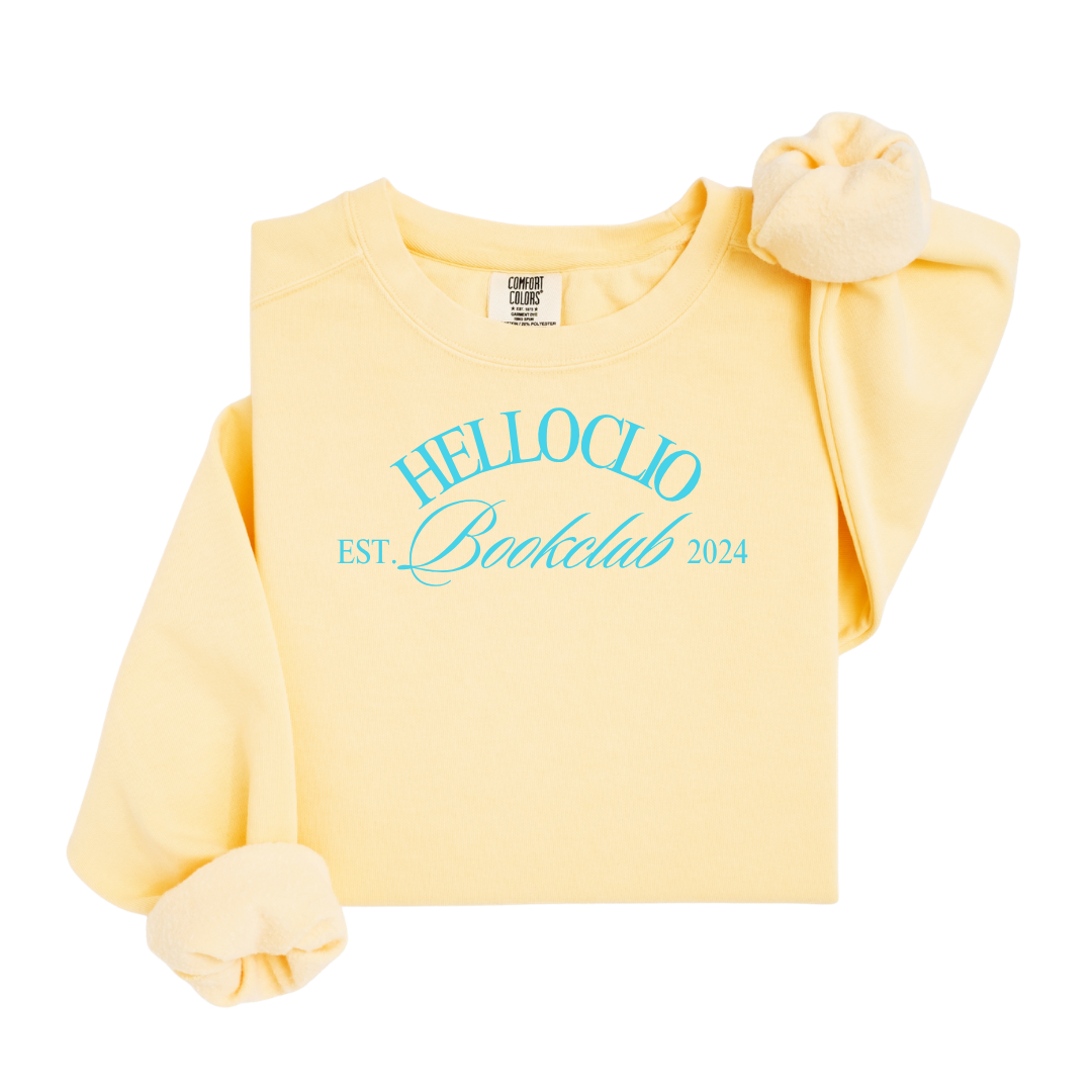Hello Clio Bookclub Crewneck