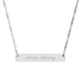 Slut for Reading Bar Necklace