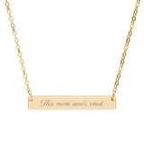 This Mom Reads Smut Bar Necklace
