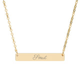 Smut Bookish Bar Necklace