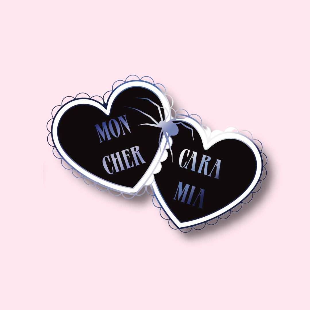 Mon Cher/Cara Mia Enamel Pin