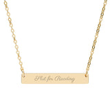 Slut for Reading Bar Necklace