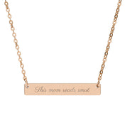 This Mom Reads Smut Bar Necklace