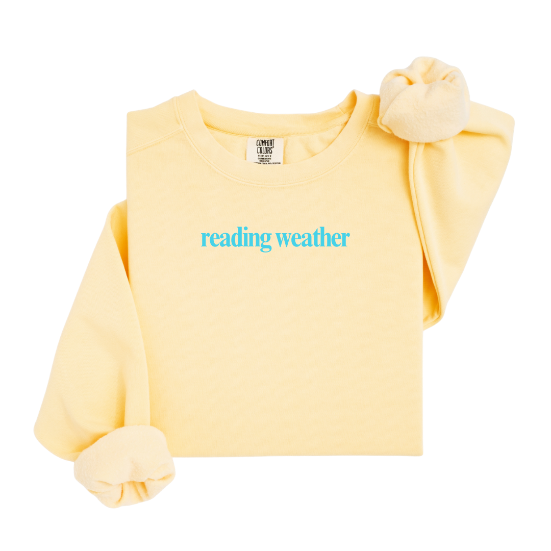 Reading Weather Bookish Crewneck