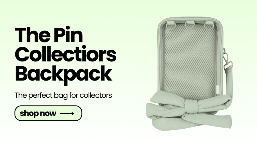 The Pin Collectors Kindle & Tablet Backpack Crossbody Bag