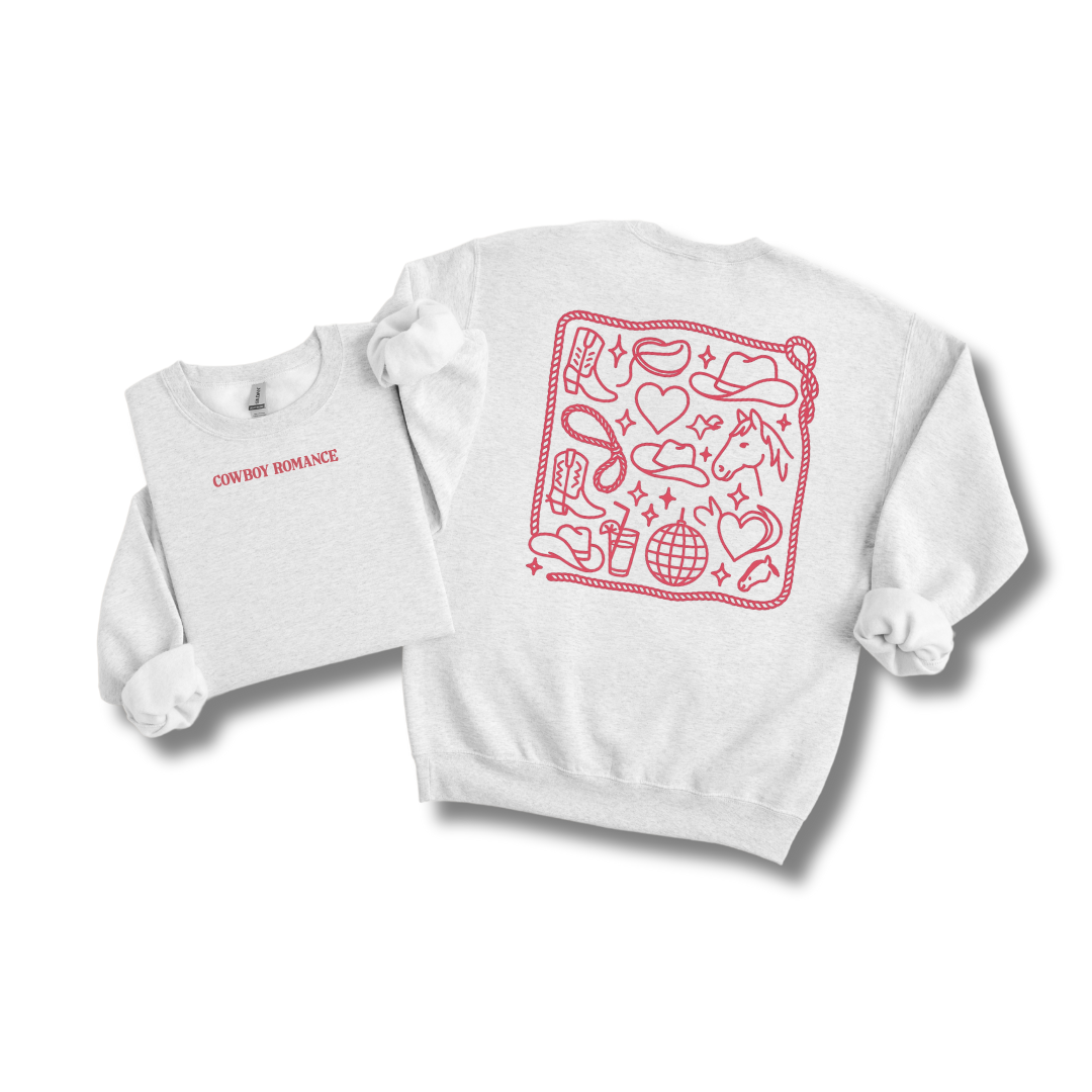 Cowboy Romance Vibes Crewneck Sweatshirt