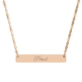 Smut Bookish Bar Necklace