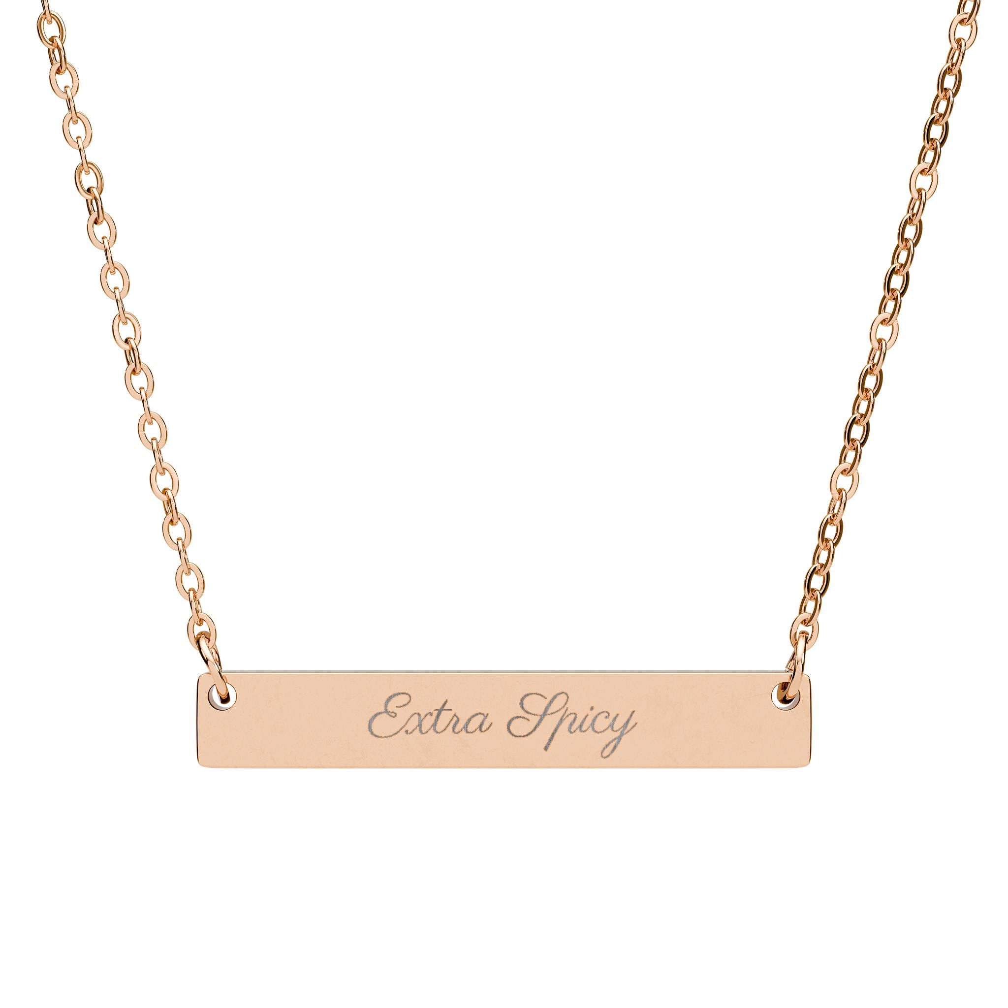 Extra Spicy Bookish Bar Necklace
