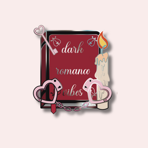 Dark Romance Vibes Enamel Pin