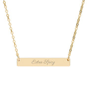 Extra Spicy Bookish Bar Necklace