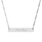 Extra Spicy Bookish Bar Necklace