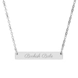 Bookish Babe Bar Necklace