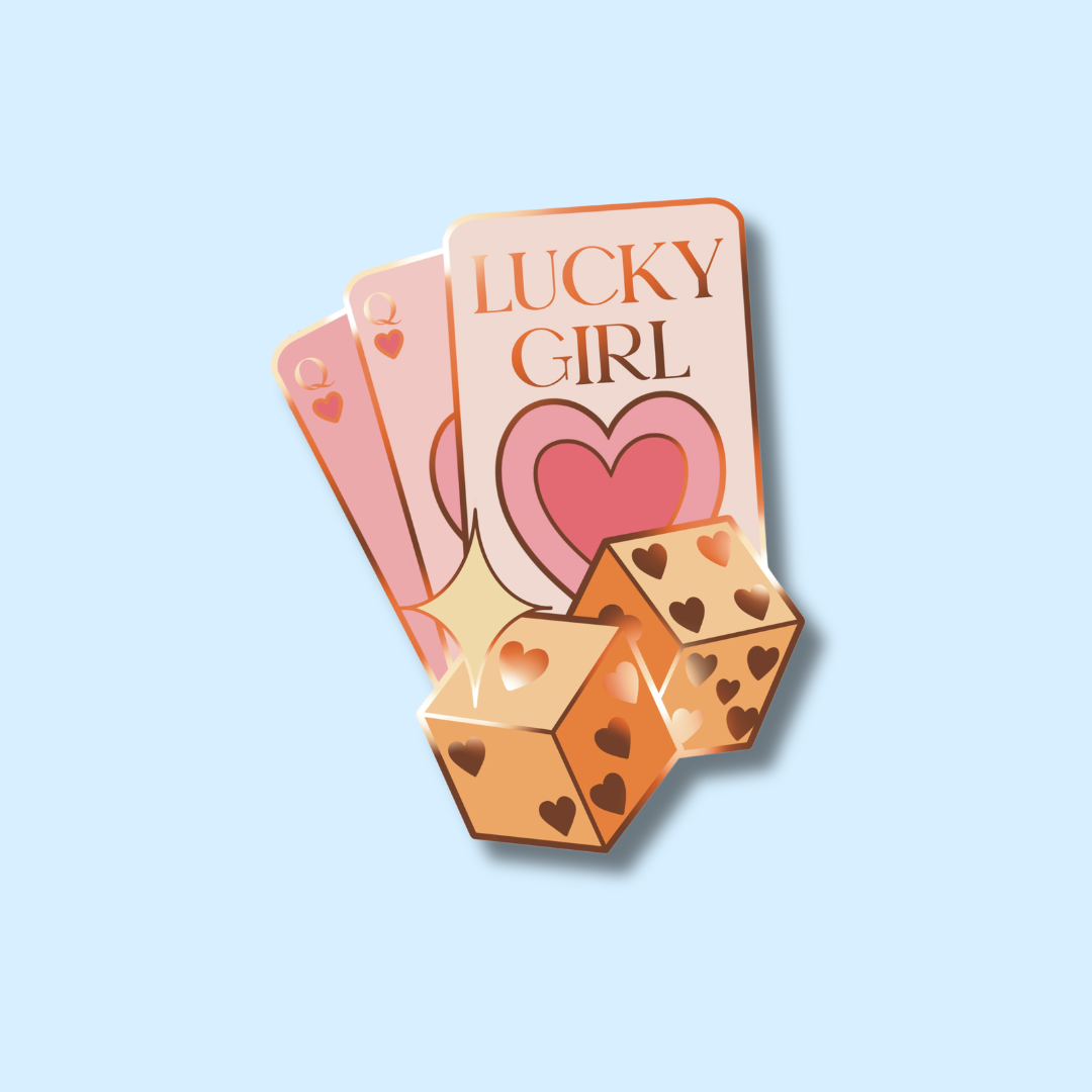 Lucky Girl Enamel Pin