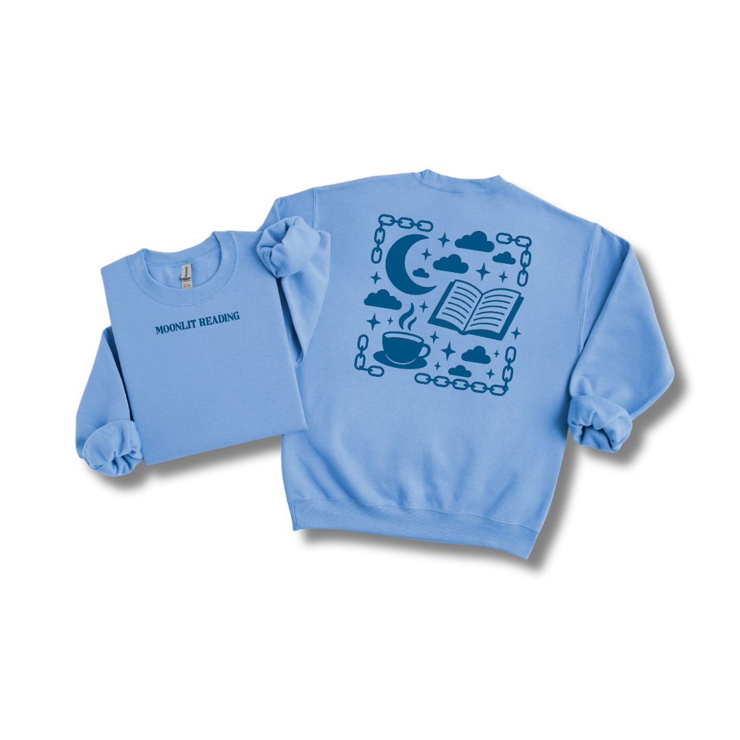 Moonlit Reading Crewneck Sweatshirt