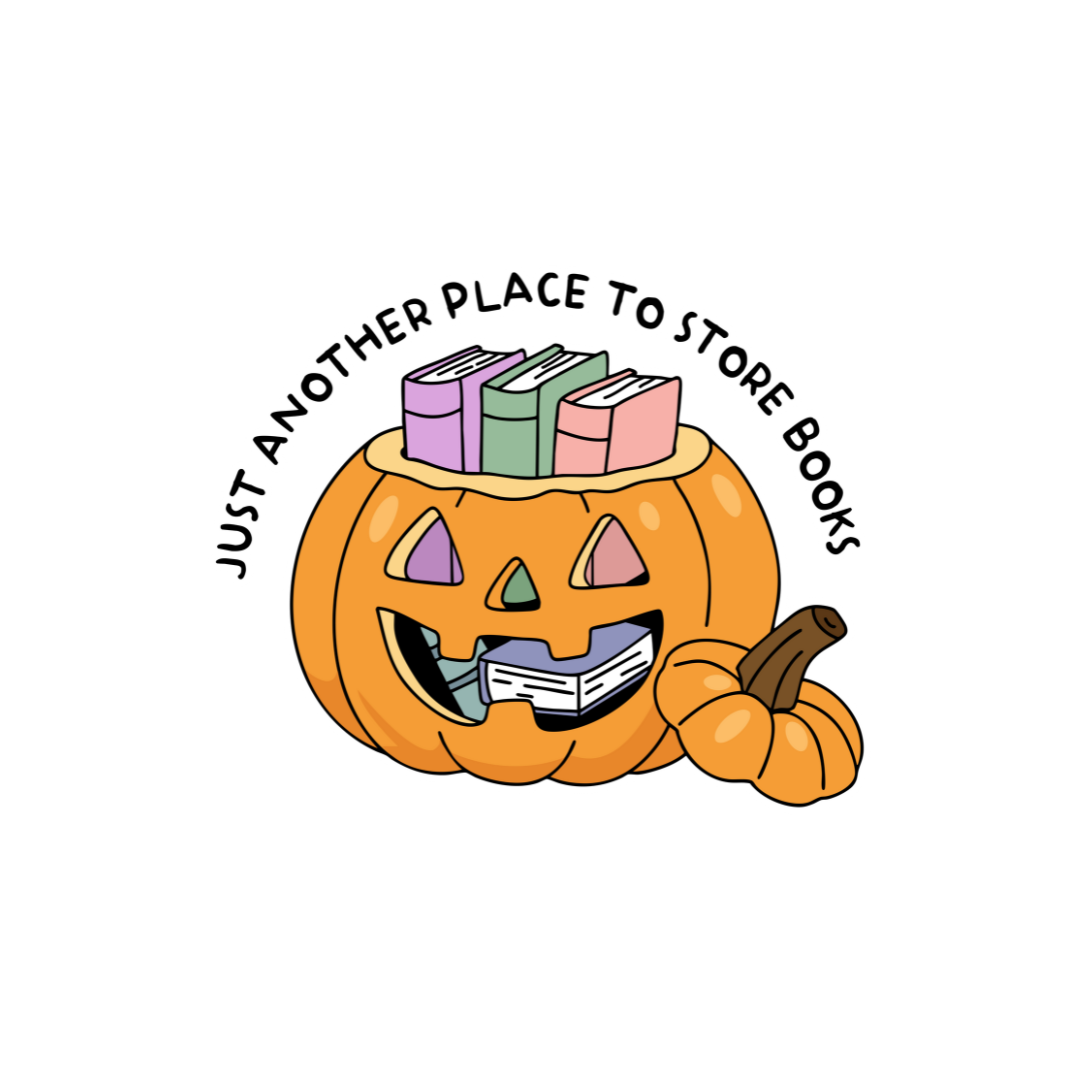 Jack-O-Lantern Bookshelf Kindle Dust Plug