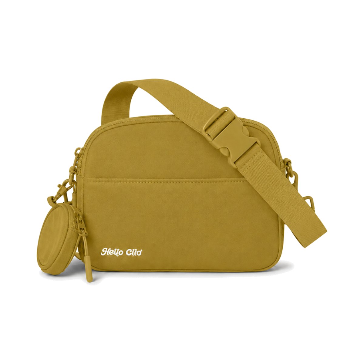 Amok Amok Amok Hello Clio Double Scoop belt bag on a white background