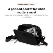 Hello Clio Double Scoop: Padded pocket for your phone, passport, tablet or e-reader
