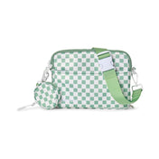 Pistachio Creme Hello Clio Double Scoop belt bag on a white background