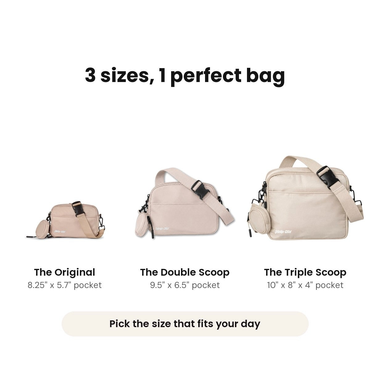 Hello Clio Triple Scoop: 3 sizes: the Original, Double Scoop and Triple Scoop