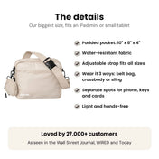Hello Clio Triple Scoop: Bag details: padded pocket, water-resistant, 3 ways to wear